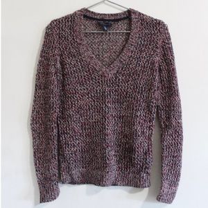 Tommy Hilfiger Knit V-Neck Long Sleeve Sweater